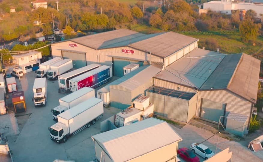 Koçak Kasa Gebze fabrikası — havadan görünüm